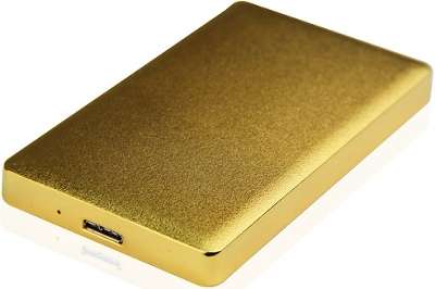 Внешний корпус для HDD/SSD AgeStar 31UB2A15 SATA алюминий золотистый 2.5"