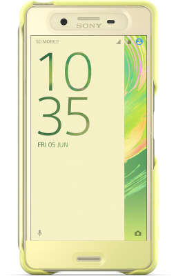 Чехол Sony Style Cover Touch SCR56 для Xperia X Performance, Golden Lime