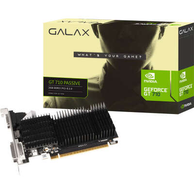 Видеокарта KFA2 NVIDIA nVidia GeForce GT710 Passive 2Gb DDR3 PCI-E VGA, DVI, HDMI