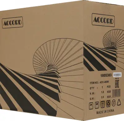 Корпус ACCORD ACC-265W, белый, mATX, без БП (ACC-265W)