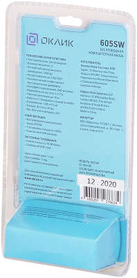 Мышь Оклик 605SW черный оптическая 1200dpi беспров. USB для ноутбука 3but (384108)