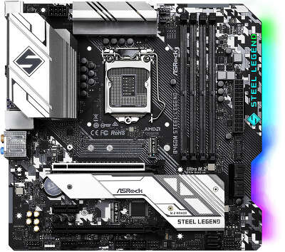 Материнская плата mATX LGA1200 ASRock B460M STEEL LEGEND