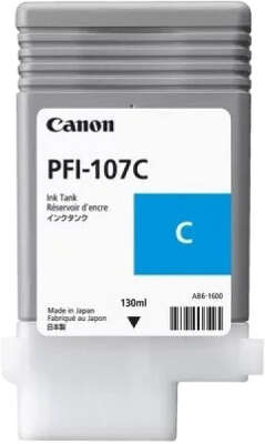 Картридж PFI-107C  Canon iPF680/685/780/785, 130ml (О) голубой 6706B001 (уцен.срок годности)