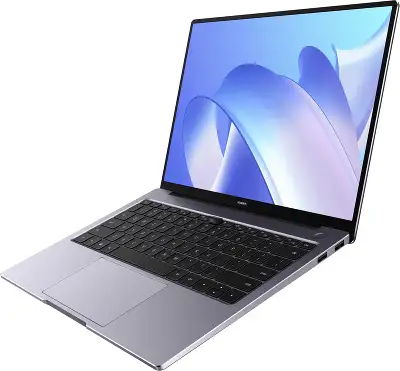Ноутбук Huawei MateBook 14 KLVG-X Core i5 1340P 16Gb SSD512Gb Intel Iris Xe graphics 14" IPS 2K (2160x1440) Windows 11 Home grey space WiFi BT Cam (53013YGL)