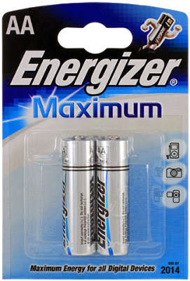 Комплект элементов питания AA Energizer Maximum (2 шт в блистере)