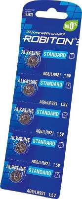 Элемент питания ROBITON STANDARD AG6 LR921 370 LR69 [R-AG6-0-BL5] (5 шт. отрывной блистер) цена за 1 шт.