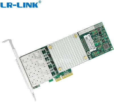 Сетевой адаптер LR-LINK LREC9054PF-4SFP Intel I350 AM4 PCI-E x4 100MB 4 X SFP