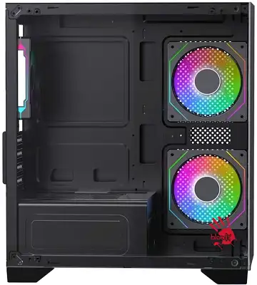 Корпус Bloody BD-CC103F черный без БП mATX 7x120mm 1xUSB2.0 1xUSB3.0 audio bott PSU
