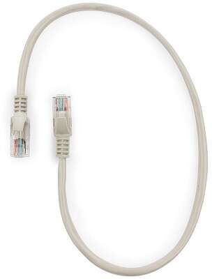 Cablexpert Патч-корд UTP PP12-0.5M кат.5, 0.5м, литой, многожильный (серый)