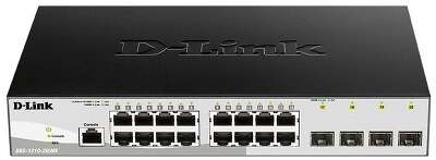 Коммутатор D-Link DGS-1210-20/ME/B1A Управляемый коммутатор 2 уровня с 16 портами 10/100/1000Base-T и 4 портами 1000Base-X SFP {5} (429187)