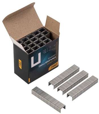 Мебельный степлер Deli DL238104 с набором скоб (2000шт D-тип, 2000шт Т-тип, 2000шт U-тип)