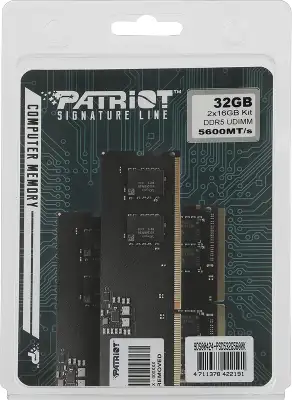 Набор памяти DDR5 DIMM 2x16Gb DDR5600 Patriot Memory Signature (PSD532G5600K)