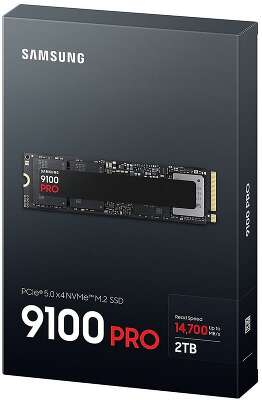 Твердотельный накопитель SSD Samsung MZ-VAP2T0BW M.2 2280 2TB 9100 PRO Black PCIe Gen5x4 RTL