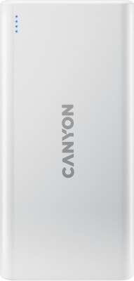 Мобильный аккумулятор Canyon PB-106 10000mAh 10.5W 2.1A 2xUSB-A белый (CNE-CPB1006W)