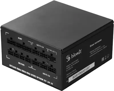 Блок питания Bloody ATX 1000W BD-PS1000G 80+ gold (20+4pin) APFC 140mm fan 12xSATA Cab Manag RTL