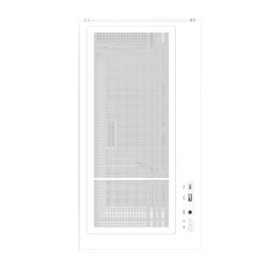 корпус ZALMAN P10, MATX, WHITE, WINDOW, 2x3.5", 3x2.5", 1xUSB TYPE-C, 1xUSB3.0, REAR 1x120mm ARGB