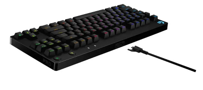 Клавиатура Logitech Gaming keyboard G PRO, Mechanical, RGB, Black, [920-009393]