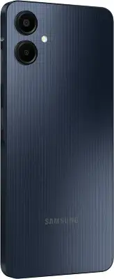 Смартфон Samsung SM-A065F Galaxy A06 128Gb 4Gb черный моноблок 3G 4G 2Sim 6.7" 720x1600 Android 14 50Mpix 802.11 a/b/g/n/ac GPS GSM900/1800 GSM1900 microSD max1024Gb