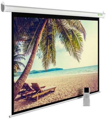 Экран Cactus 360x360см MotoExpert CS-PSME-360x360-WT 1:1 настенно-потолочный рулонный белый (моторизованный привод)
