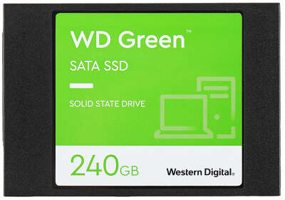 Твердотельный накопитель 2.5" SATA3 240Gb Western Digital WD Green [WDS240G3G0A] (SSD)
