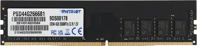 Память DDR4 4Gb 2666MHz Patriot PSD44G266681 Signature RTL PC4-21300 CL19 DIMM 288-pin 1.2В single rank Ret