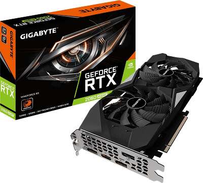 Видеокарта GIGABYTE NVIDIA nVidia GeForce RTX 2060 SUPER WindForce 8Gb DDR6 PCI-E HDMI, 3DP
