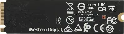 Накопитель SSD WD S PCIe 4.0 x4 1TB WDS100T3X0E Black SN770 M.2 2280