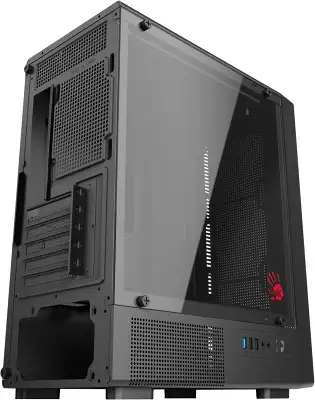Корпус Bloody BD-CC118 черный без БП mATX 8x120mm 2xUSB2.0 1xUSB3.0 audio bott PSU