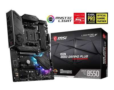 Материнская плата AMD B550 SAM4 ATX MPG B550 GAMING PLUS MSI