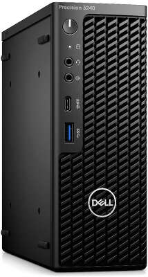 Компьютер Рабочая станция Dell Precision 3240 Compact i7 10700/8/256 SSD/P620 2G/WF/BT/Kb+Mouse/W10Pro,черный