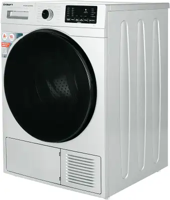 Сушильная машина Kraft KF-DM1001HPW кл.энер.:A+ макс.загр.:10кг белый