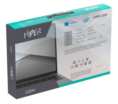 Ноутбук Hiper Dzen N1567RH 15.6" FHD IPS i7 1165G7/16/512 SSD/W10Pro