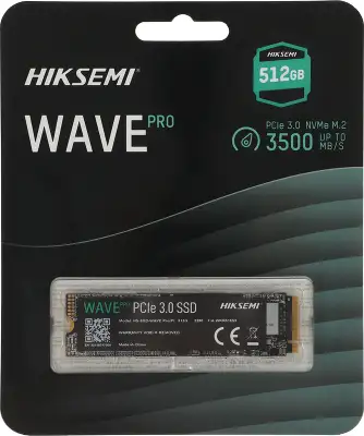 Накопитель SSD Hikvision PCIe 3.0 x4 512GB HS-SSD-WAVE PRO(P) 512G M.2 2280