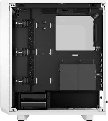 Корпус Fractal Design Meshify 2 Compact Clear Tempered Glass, белый, ATX, Без БП (FD-C-MES2C-05)