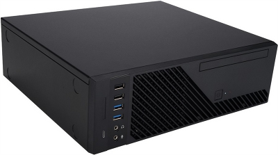 Корпус Slim Case Powerman KI331 Black РМ-300SFX 80+ UBS2.0*2+USB 3.1*2+A(HD)+Front fan 80x80x15mm*1, Micro-ATX, mini-ITX