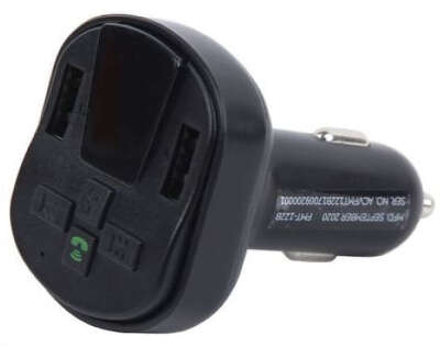 Автомобильный FM-модулятор ACV FMT-122B черный MicroSD BT USB (37576)