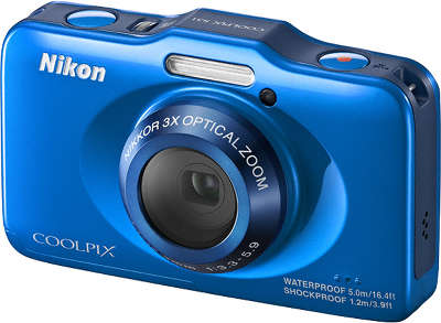 Цифровая фотокамера Nikon COOLPIX S31 Blue + рюкзак