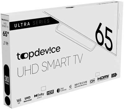 Телевизор 65" Topdevice TDTV65BS05U_BK UHD HDMIx3, USBx2