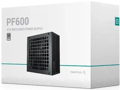 Блок питания Deepcool ATX 600W PF600 V2 80 PLUS WHITE (20+4pin) APFC 120mm fan 6xSATA RTL