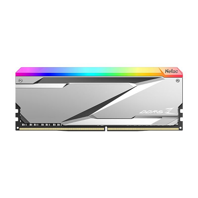 Оперативная память Netac Z RGB 32GB (2x16GB) DDR5-6600 (PC5-52800) C34 34-40-40-105 1.4V XMP Dual DIMM Kit Silver
