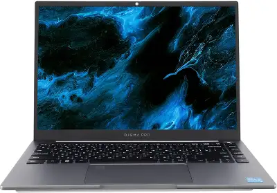 Ноутбук Digma Pro Pactos Core i5 1235U 16Gb SSD512Gb Intel Iris Xe graphics 14" IPS WUXGA (1920x1200) Windows 11 Pro dk.grey WiFi BT Cam 4780mAh (DN14P5-ADXW02)