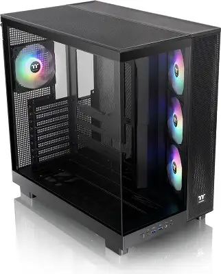Корпус Thermaltake View 380 XL TG ARGB черный без БП ATX 5x120mm 2x140mm 2xUSB3.0 audio bott PSU