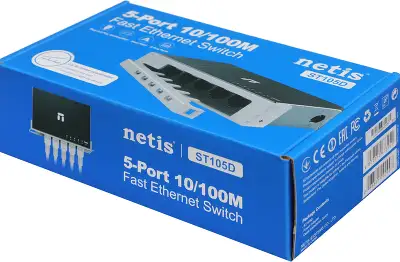 Коммутатор Netis ST105D (L2) 5x100Мбит/с неуправляемый