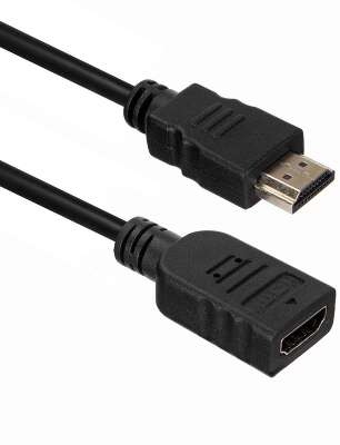 Кабель ACD-DHHF1-50B |ACD-DHHF1-50B| HDMI 1.4, Golden Plated,19m/19f, HDMI extension, Черный, 5м |ACD-DHHF1-50B| (74229)