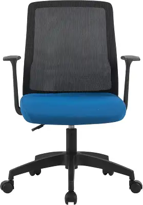 Кресло Cactus CS-MC222-BKBL черный сиденье темно-синий сетка/ткань низк.спин. крестов. пластик пластик черный