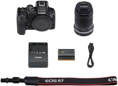 Фотоаппарат Canon EOS R7 черный 32.5Mpix 2.95" 4K WiFi LP-E6NH