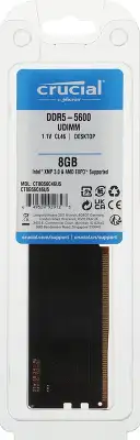 Модуль памяти DDR5 DIMM 8192Mb DDR5600 Crucial (CT8G56C46U5)