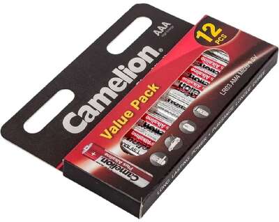 Camelion Plus Alkaline BL12 LR03  (LR03-HP12, батарейка,1.5В) (12шт. в уп-ке)