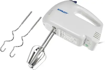 Миксер ручной Scarlett SC-HM40S03 200Вт белый/синий