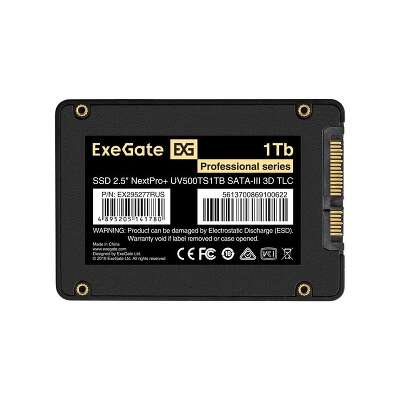 Твердотельный накопитель SATA3 1Tb [EX295277RUS] (SSD) Exegate NextPro+ UV500TS1TB